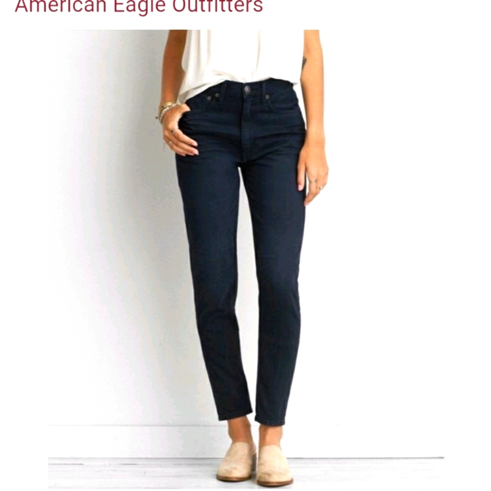 American Eagle vintage high rise black jeans
